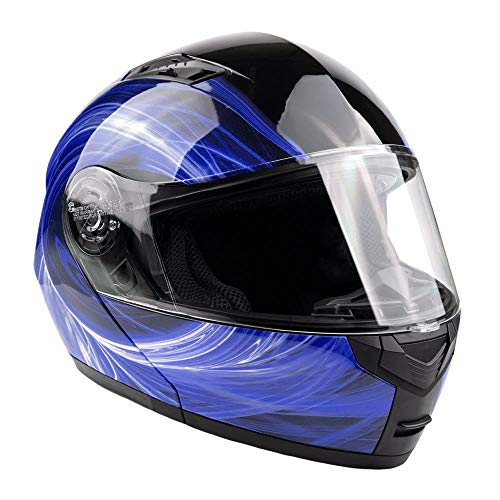 Adult Modular Motorcycle Helmet DOT Full Face Flip-up U970