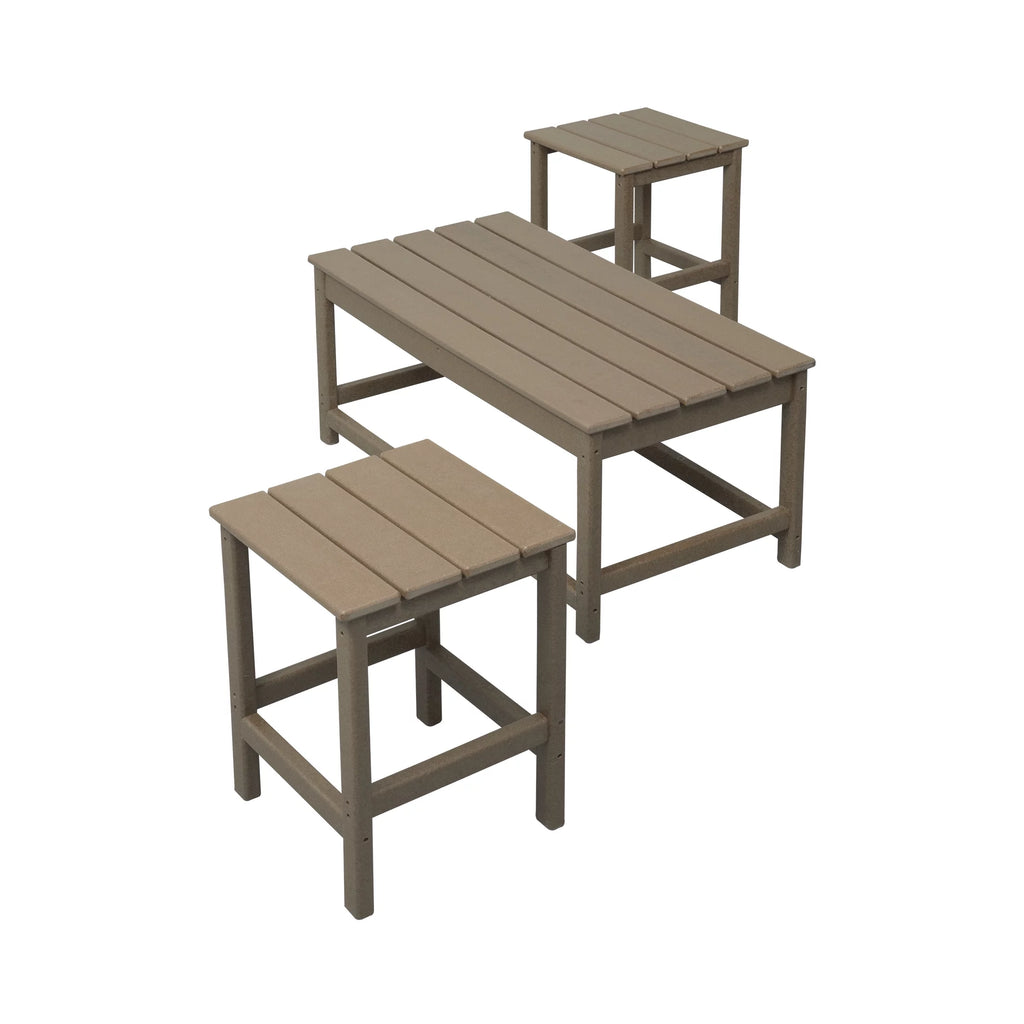 3-Piece All Weather Poly Lumber Outdoor Table Set A4681