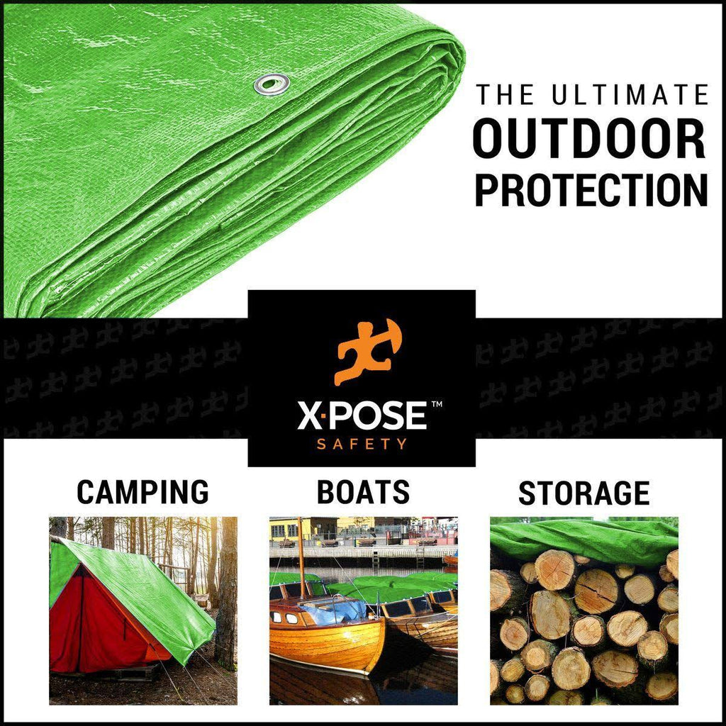 Green Poly Tarps - Case of 40 J788