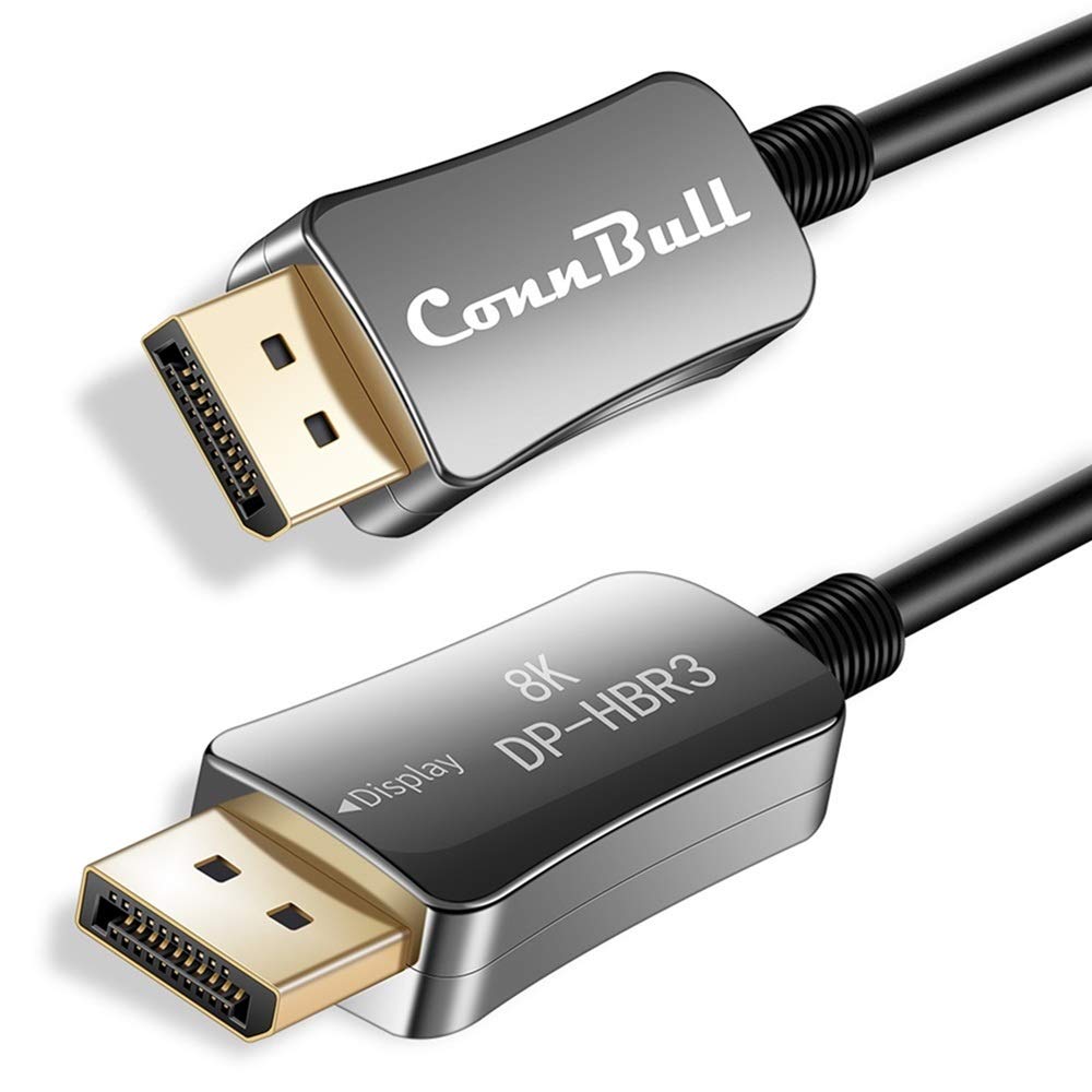 Fiber Optic DisplayPort 1.4 Cable 50ft 8K 32.4Gbps N2149