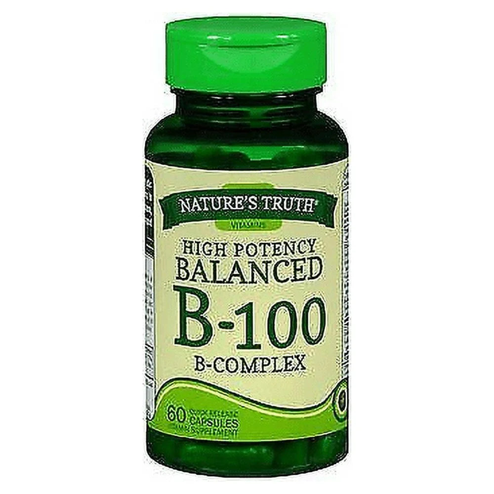 B-100 B-Complex Quick Release Capsules 60 ct Pack of 6 Q9425