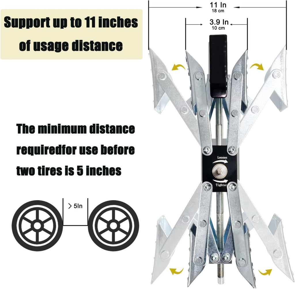 2 Pack X-Shaped Wheel Chock Stabilizer H5724