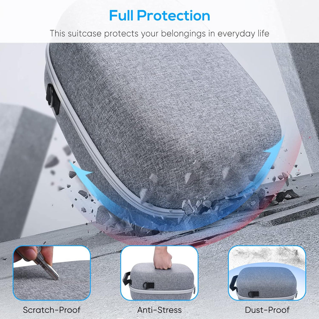 Hard Carrying Case Bag for PlayStation VR2 Gaming Headset and Touch Controllers Accessories K206