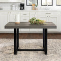 52-Inch Distressed Wood Dining Table V594