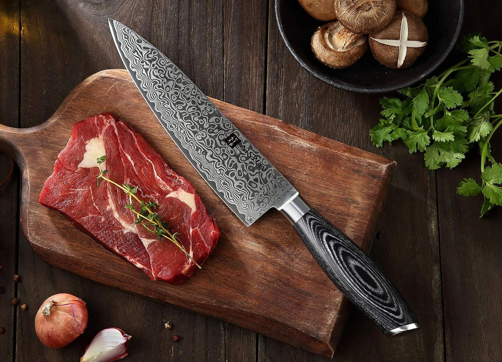 5PC Damascus Steel Kitchen Knife Set with Pakkawood G92515