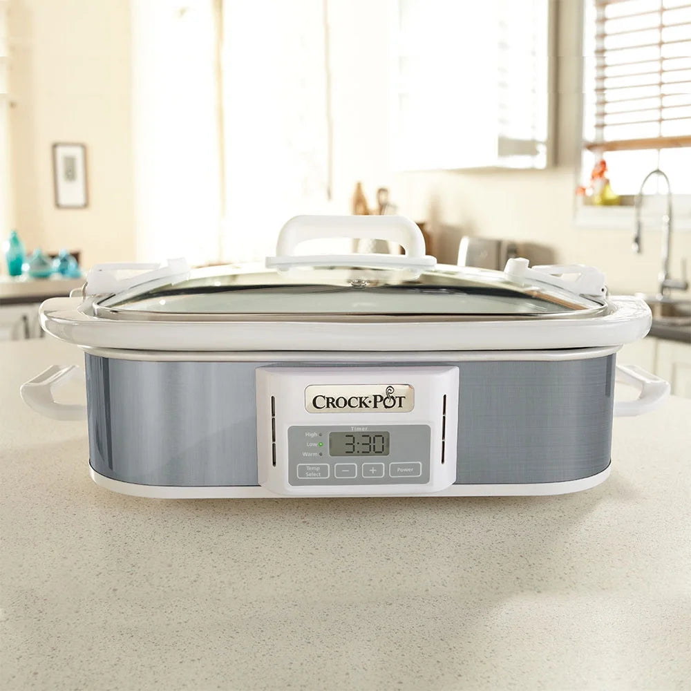 3.5 Quart Programmable Casserole Crock Slow Cooker P70713