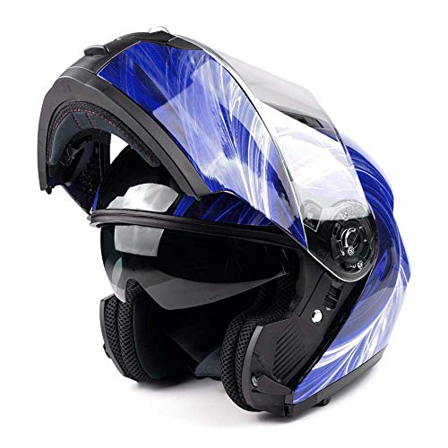 Adult Modular Motorcycle Helmet DOT Full Face Flip-up U970