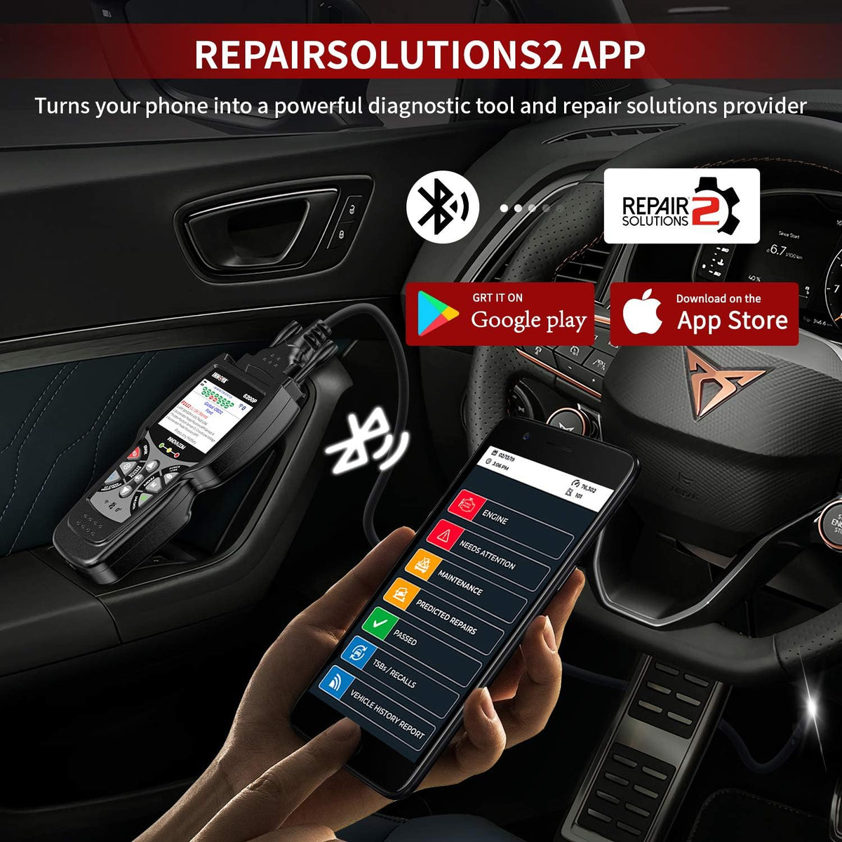 OBD2 Scanner with Battery Registration Oil Light Reset S397812