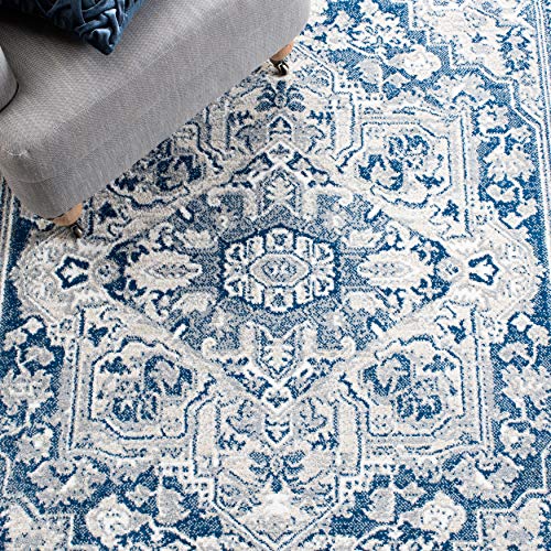 Navy & Grey Area Rug M18571