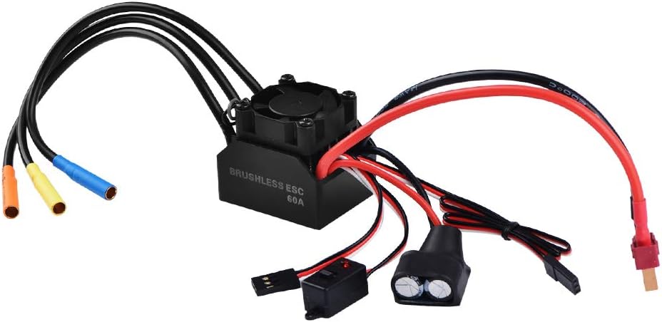 Waterproof 3650 3100KV Sensorless Brushless Motor with 60A Brushless ESC Z830193