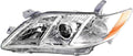 Chrome Housing Amber Reflector Clear Lens Headlight K79401