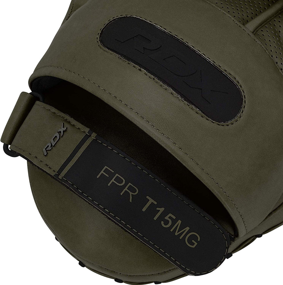 Matte Green Leather Boxing Focus Mitts G100901