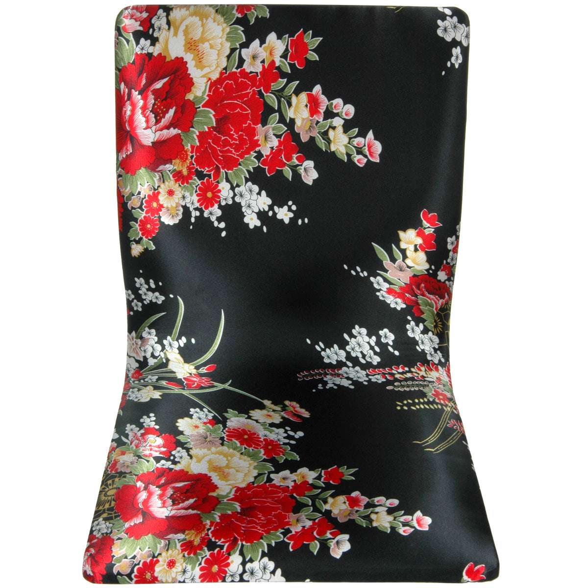 Black Red Tatami Meditation Backrest Chair D1389