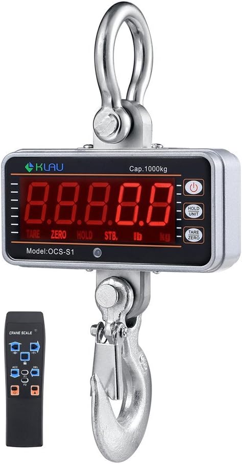 1000 kg 2000 lb Digital Hanging Scale N48050