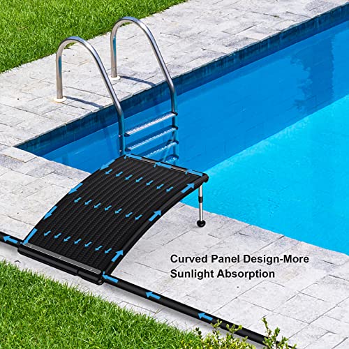 Solar Pool Heater with Two Hoses & Clamps, Two Adapters X435250