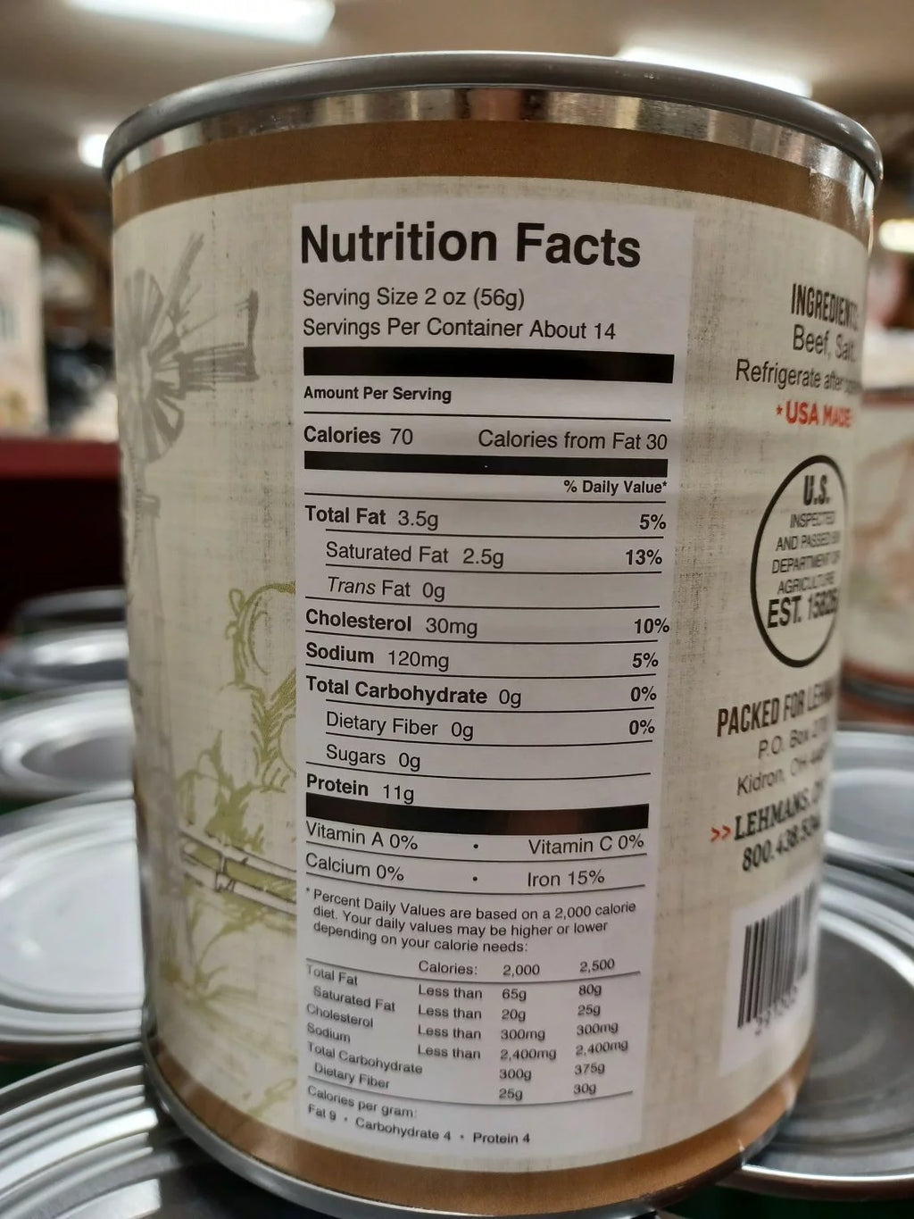 28 Oz Canned Beef Meat E1351