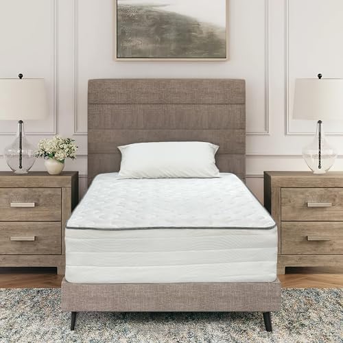 12 Inch Hybrid Twin Mattress with Pocketed Coil Spring and Cold Foam O58797