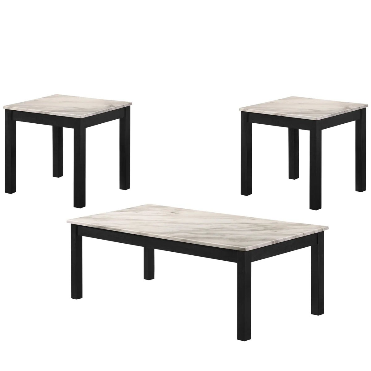 3 Piece Faux Marble Cocktail and End Table R73914