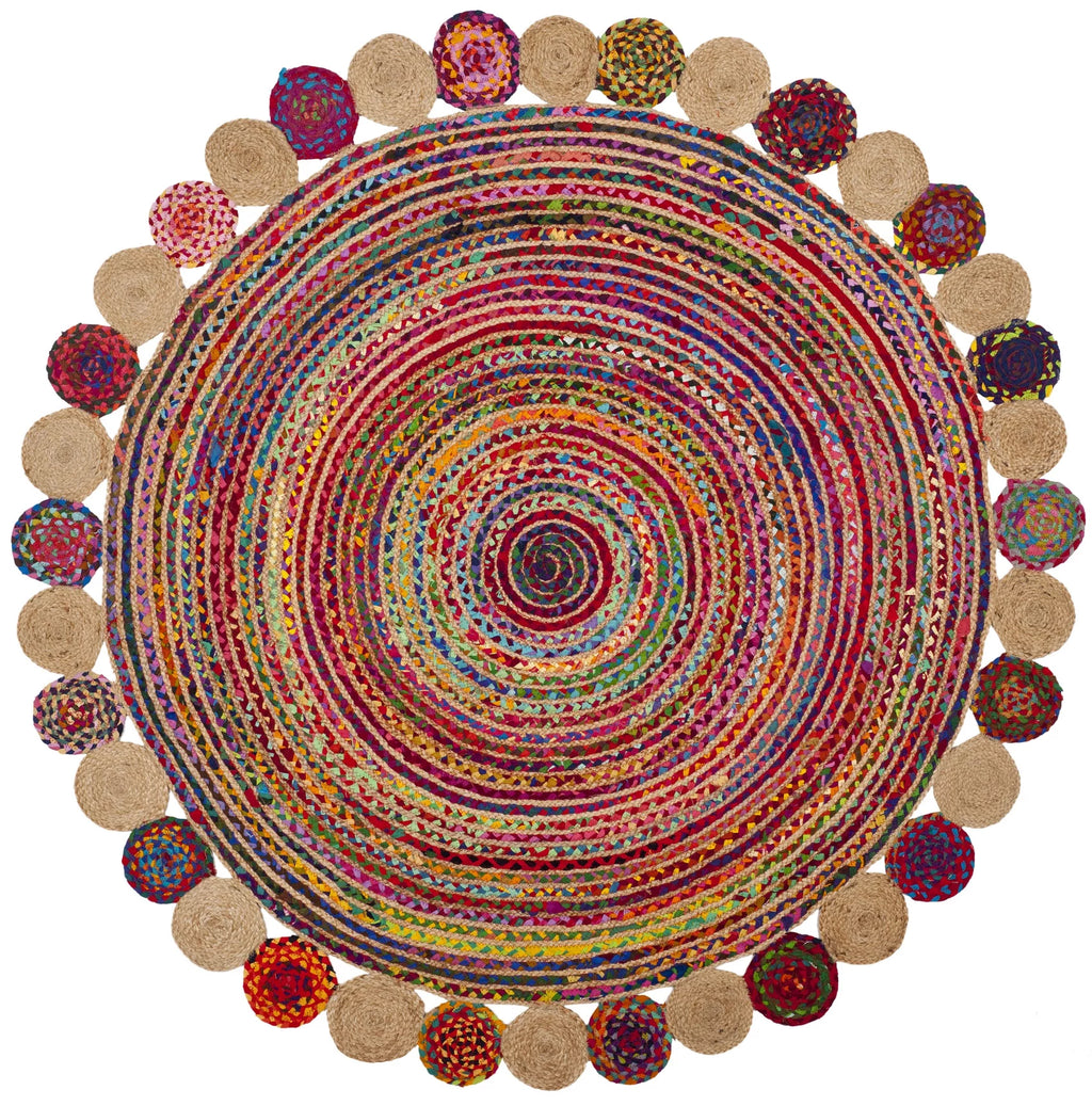 Handwoven Red Multi Rug G982024