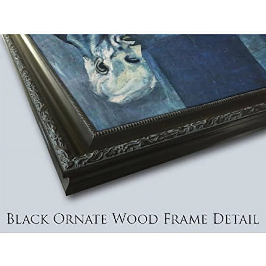 Black Ornate Wood Framed Art Print E100960