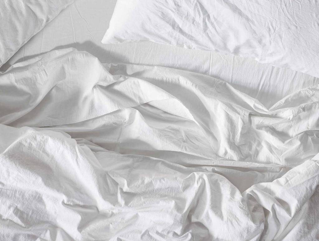 Organic Crinkled Percale Sheet Set Full Shadow W4222