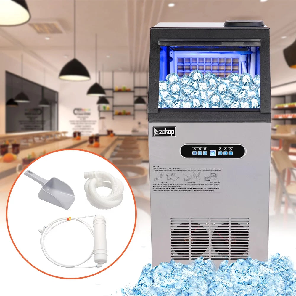 Commercial Stainless Steel Ice Cube Maker Machine Z7828