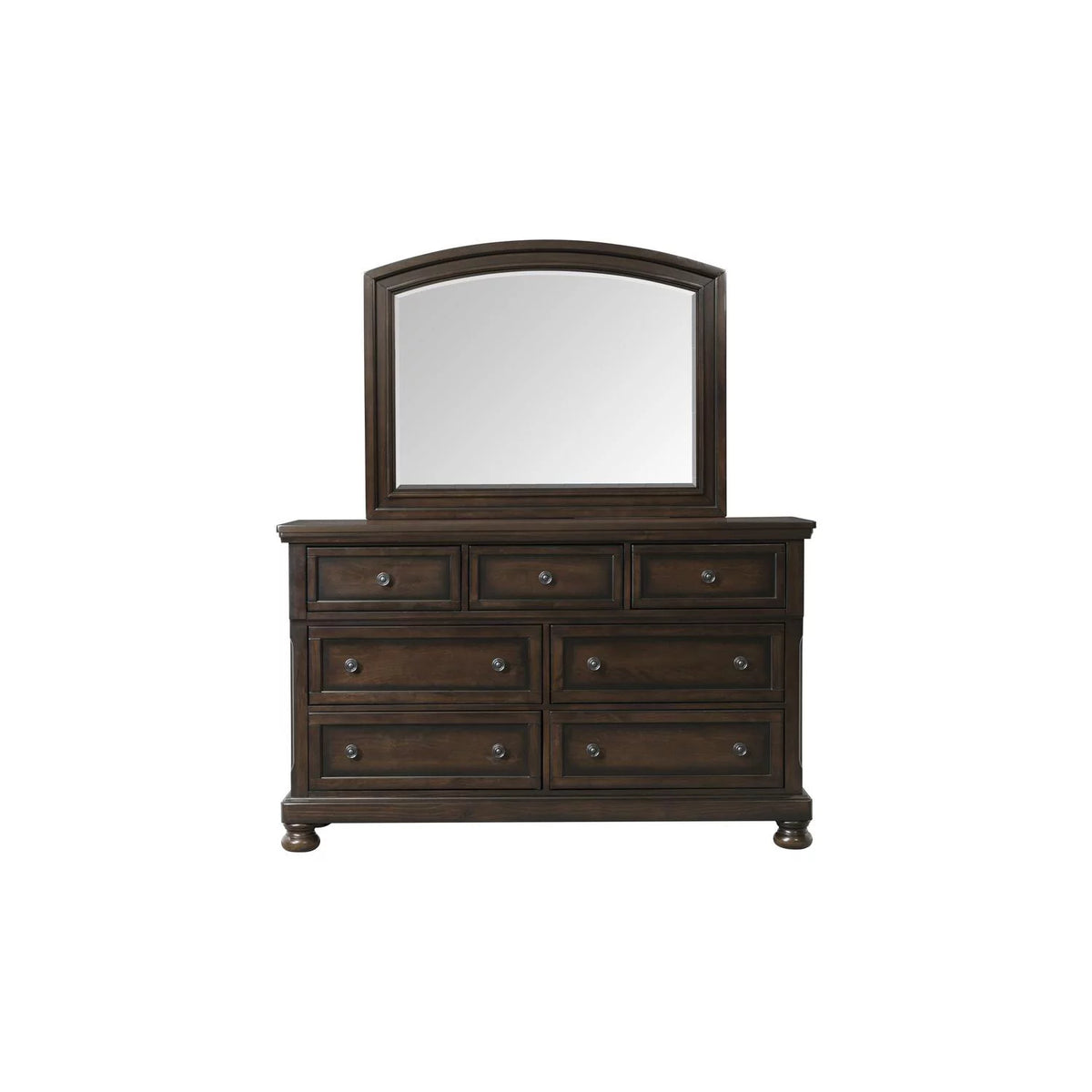 King Storage 6pc Bedroom Set Walnut E487