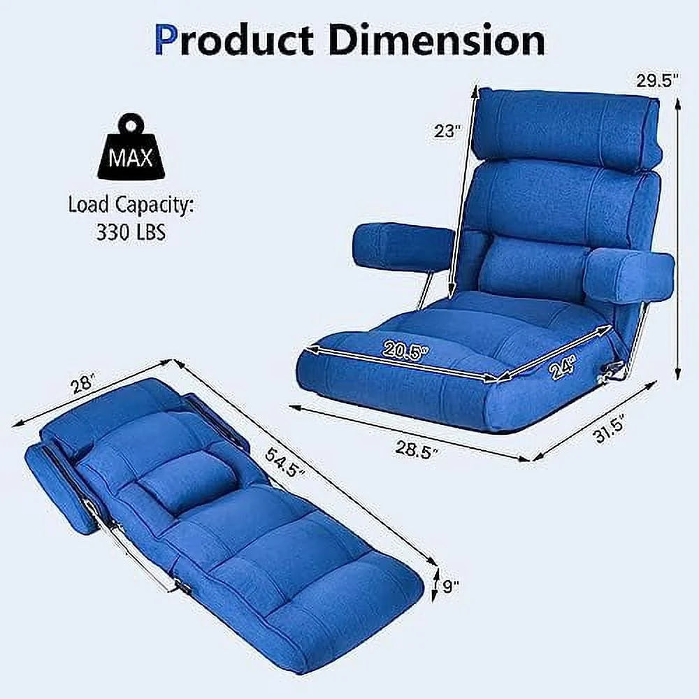 Adjustable Folding Sofa Chair with Backrest Armrest C66664