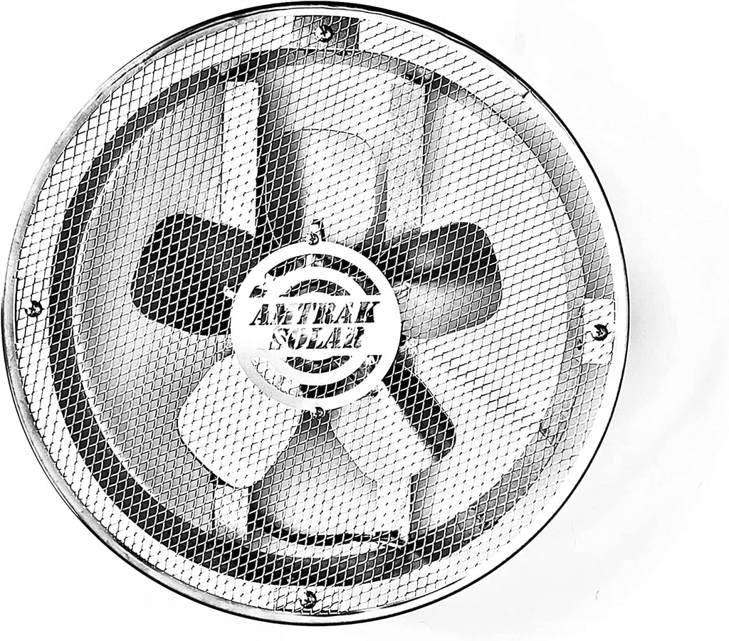 50-Watt 12 Plastic Fan with 10 Metal Blade Solar Fan U14946