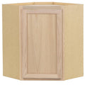 Natural Unfinished Oak Corner Wall Cabinet M498028