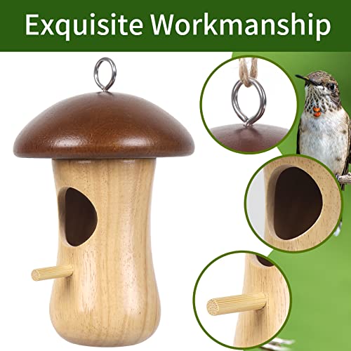 Hanging Hummingbird Nest Branches with Leaf (1 PCS) U31225