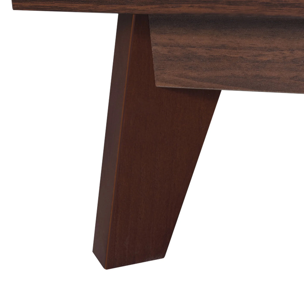 Brown 3 Drawer 2 Glass Door Sideboard Storage Cabinet H85928