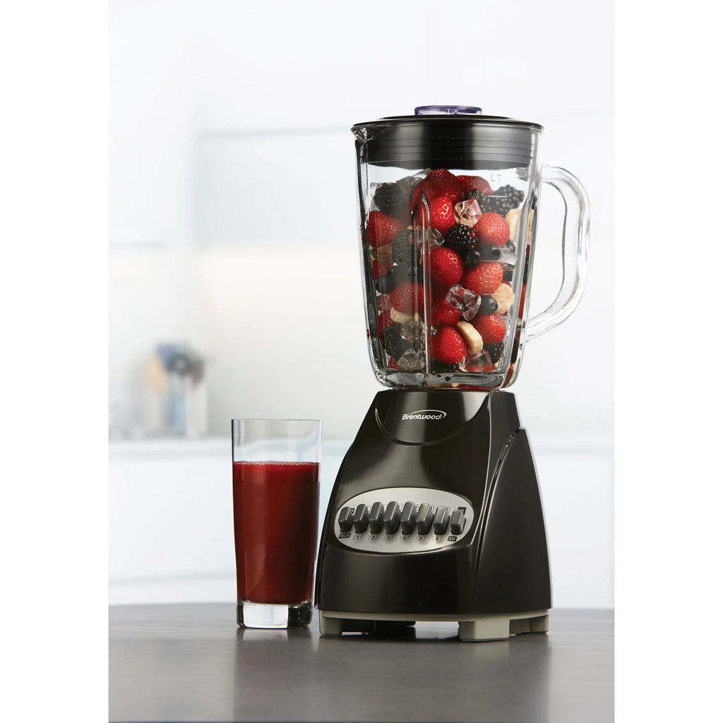 Black 12-Speed plus Pulse Blender with Glass Jar A8472