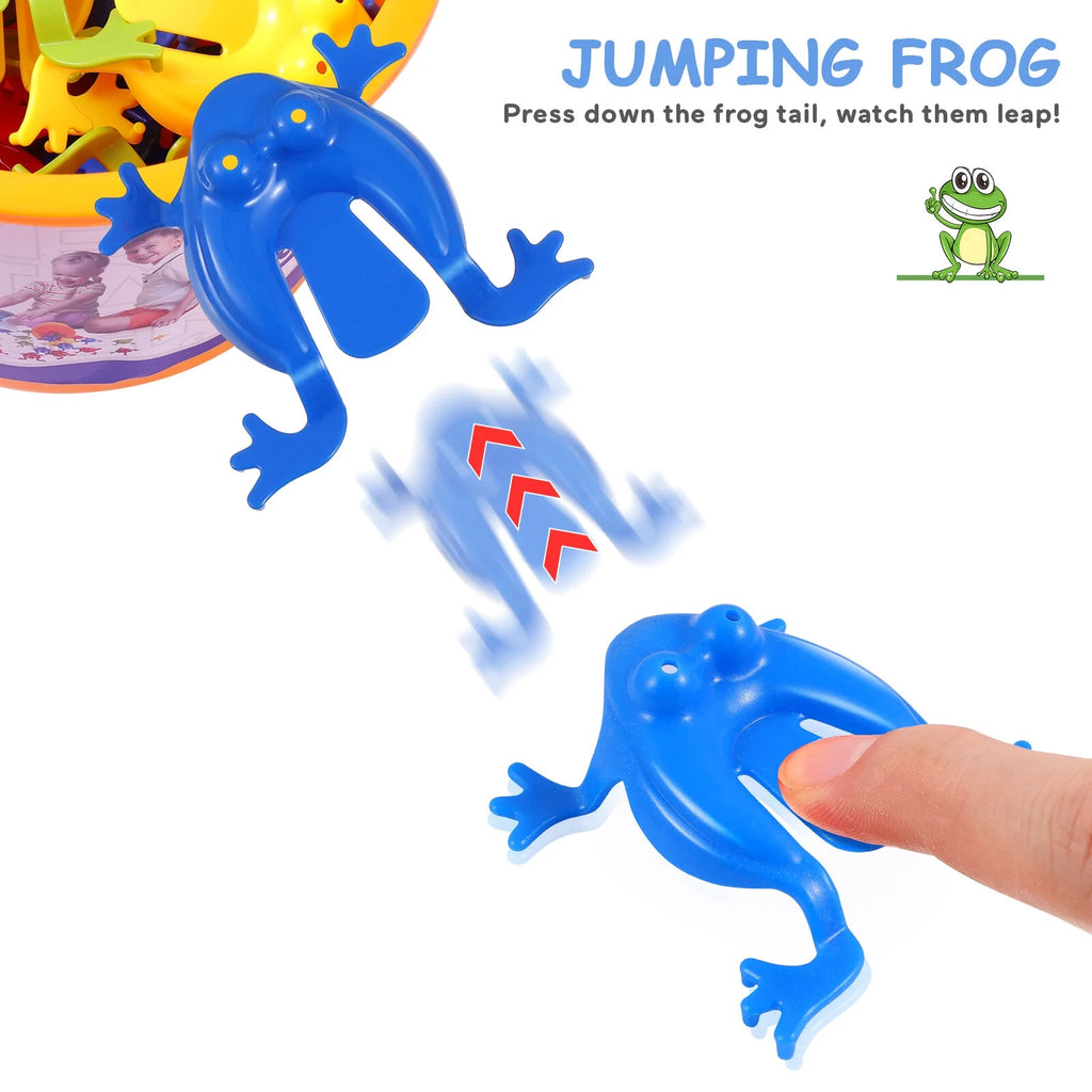 Jumping Leap Frogs Toy with Bucket A1486