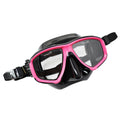 Black/Pink Dive Mask with Prescription RX Optical Lenses D24540