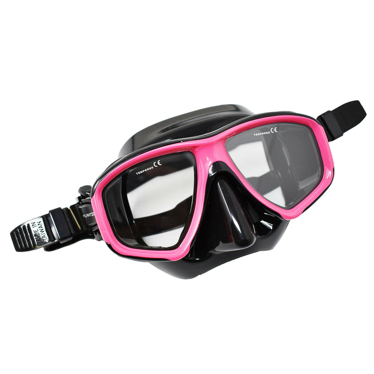 Black/Pink Dive Mask with Prescription RX Optical Lenses D24540