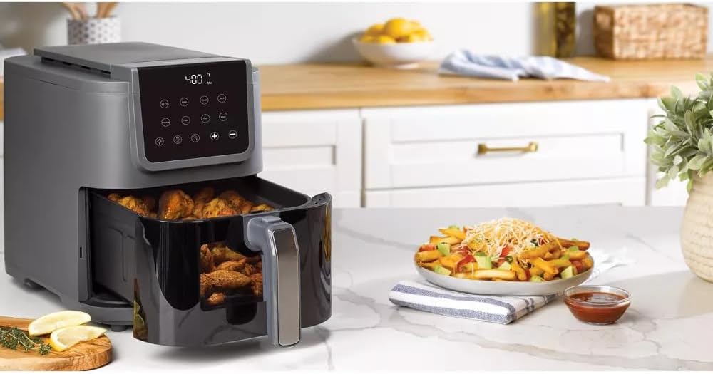 4-in-1 5qt Compact Air Fryer with Digital Touchscreen C6785