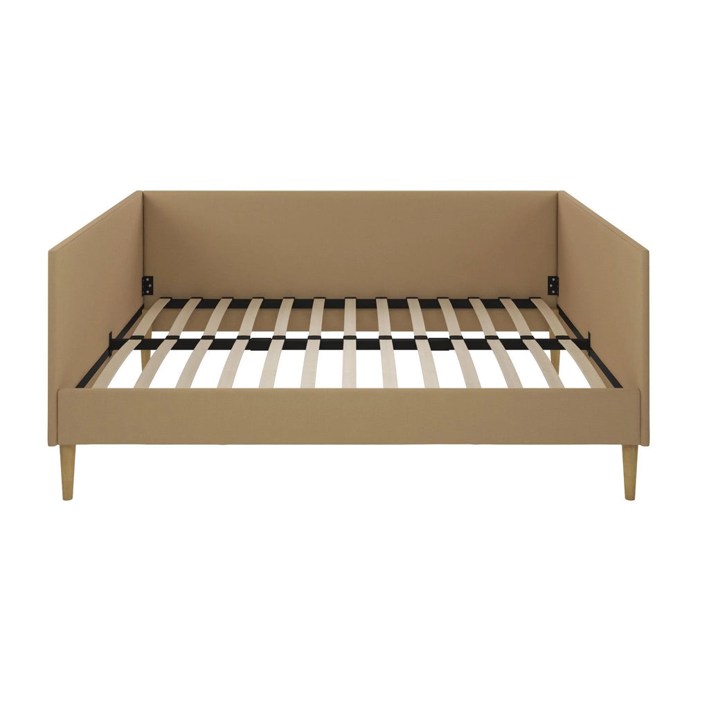 Gray Linen Queen Upholstered Daybed Frame P46449