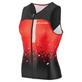 Men's Sleeveless Tri Course Black Flame Carmin N149