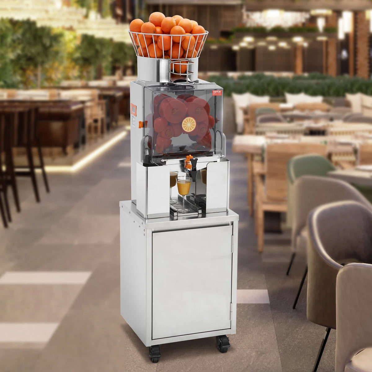 120W Commercial Orange Juicer Machine Automatic Juice Squeezer Extractor A2050