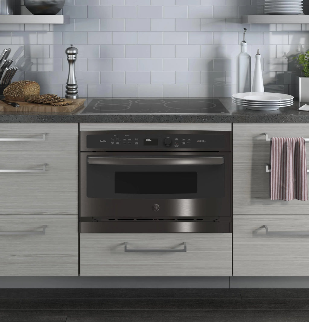 30 Inch Electric Single Wall Oven Black Stainless Steel J6517