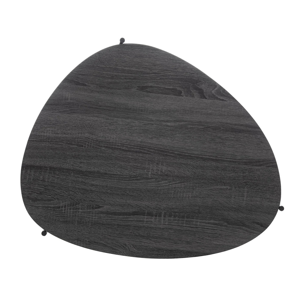 Dark Grey Oak/Black Coffee Table P826