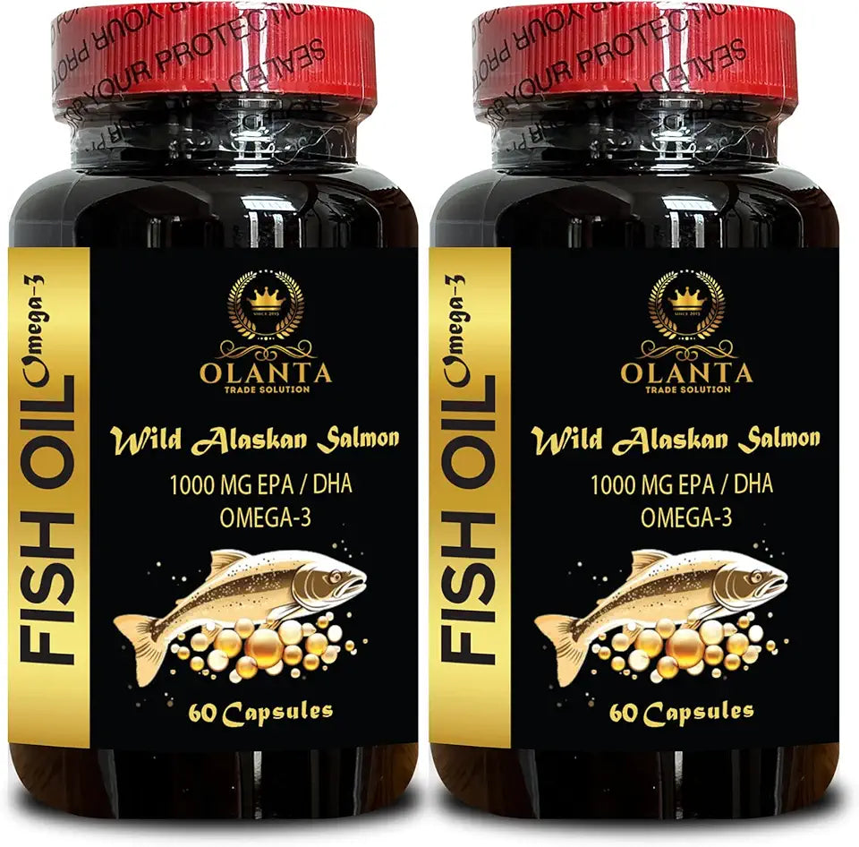 Wild Alaskan Fish Oil Omega-3 EPA DHA Vitamin D 120 Capsules V46116