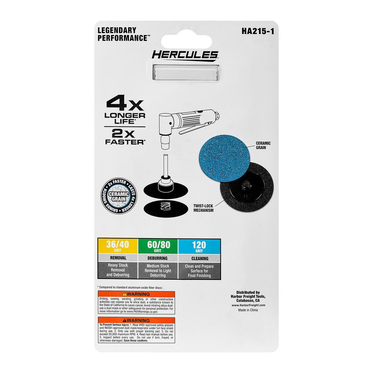3 in. 36-Grit Twist Lock Sanding Discs 3-Pack Z796591