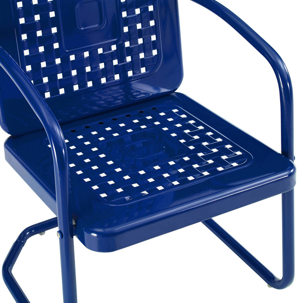 Navy 3-Piece Metal Patio Conversation Set R948840