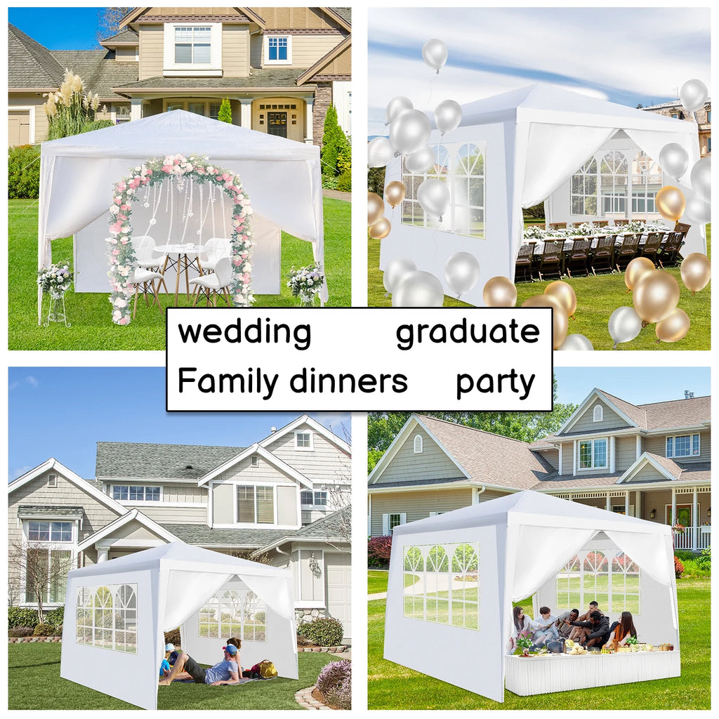 10' x 10' Canopy Party Tent with 4 Sidewalls L553