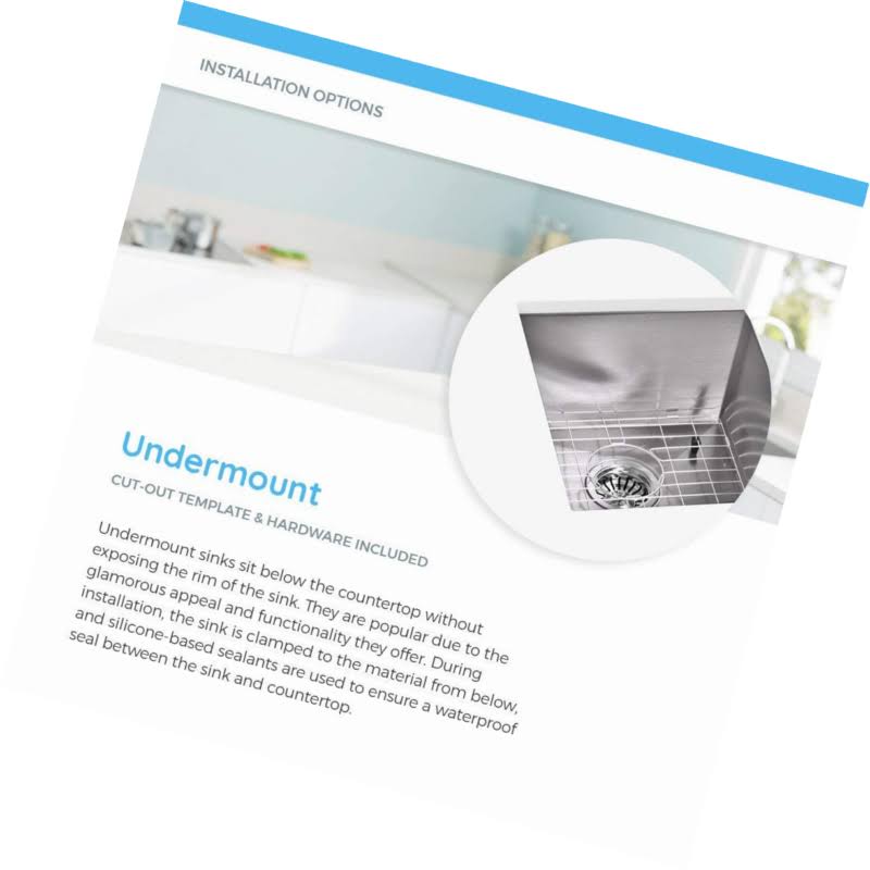 Undermount Stainless Steel Kitchen Sink W810520