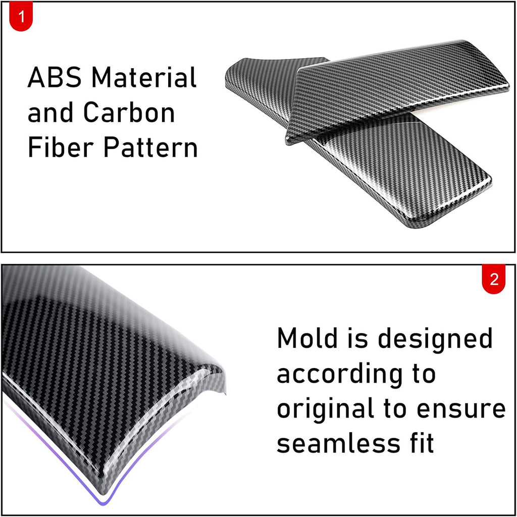 2 PCs Carbon Fiber Console Covers W53725