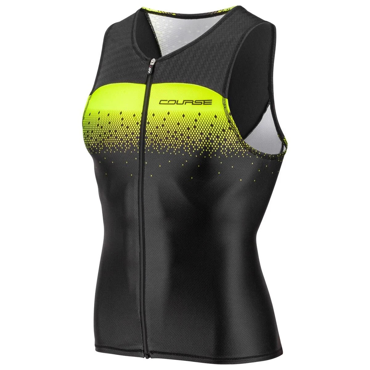 Men's Sleeveless Tri Course Black Flame Carmin N149
