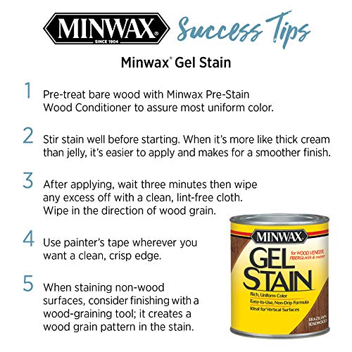 Gel Stain, Mahogany, 1/2 Pint P320372